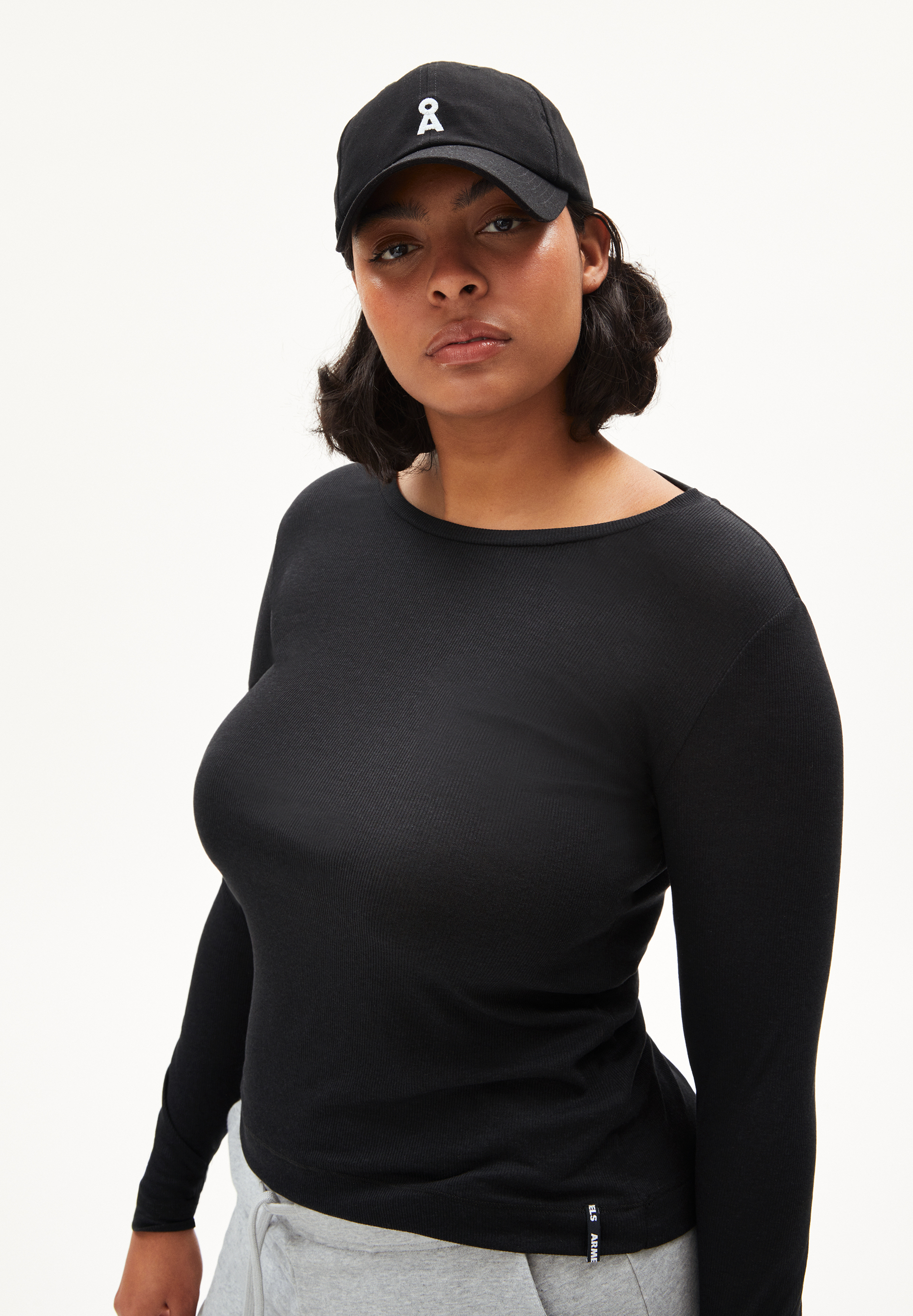 Ripp Longsleeve Slim Fit aus TENCEL™ Lyocell Mix