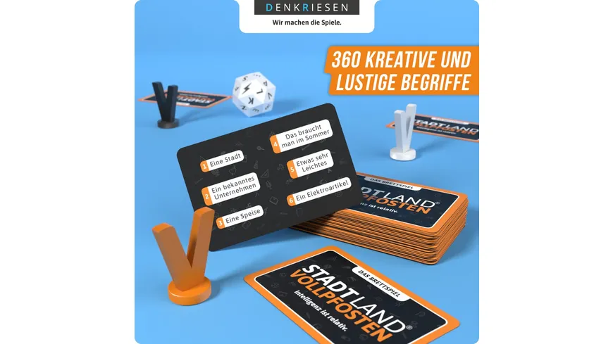 Denkriesen - STADT LAND VOLLPFOSTEN® – Brettspiel - 