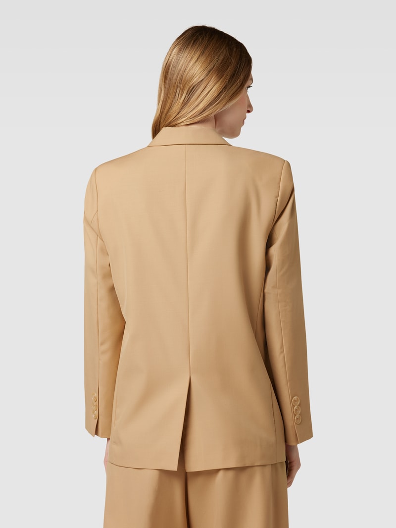 Blazer mit doppelreihiger Knopfleiste Modell 'Junni' in beige