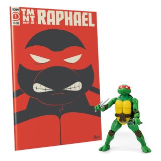 Teenage Mutant Ninja Turtles BST AXN x IDW Actionfigur & Comic Raphael Exclusive 13 cm