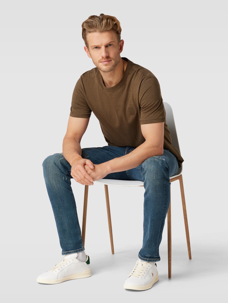 Sneaker aus Leder in weiß
