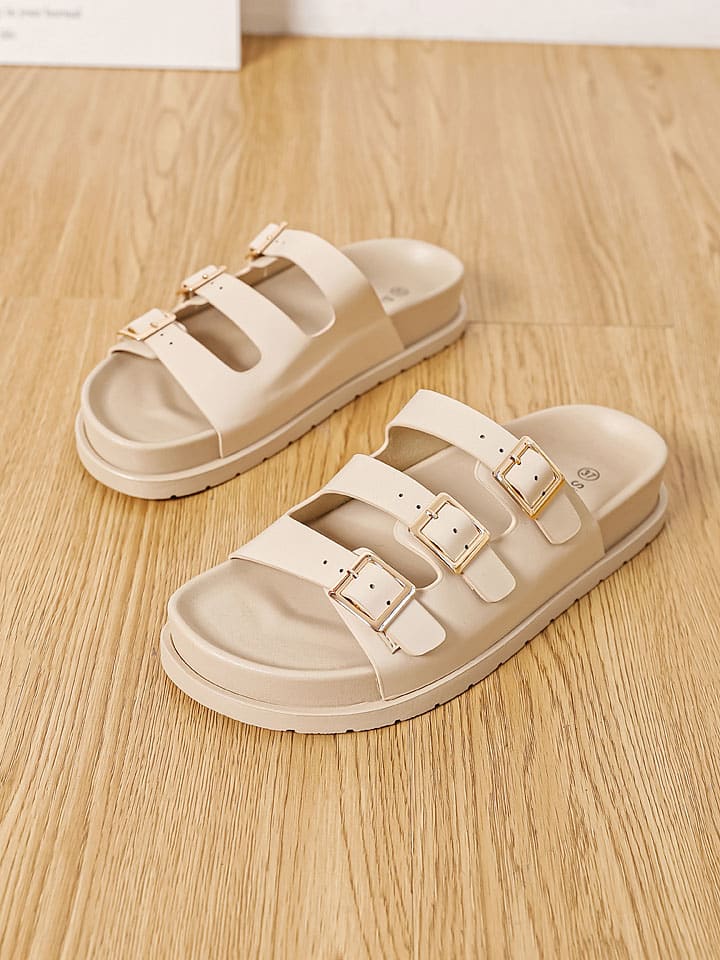 Sixth Sens Pantoletten in Beige günstig kaufen