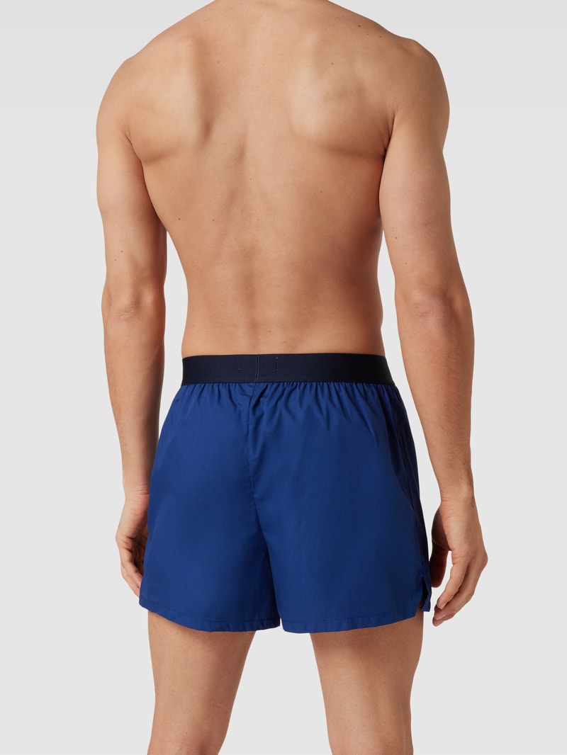 Boxershorts mit Logo-Bund im 3er-Pack Modell 'LIFESTYLE' in blau