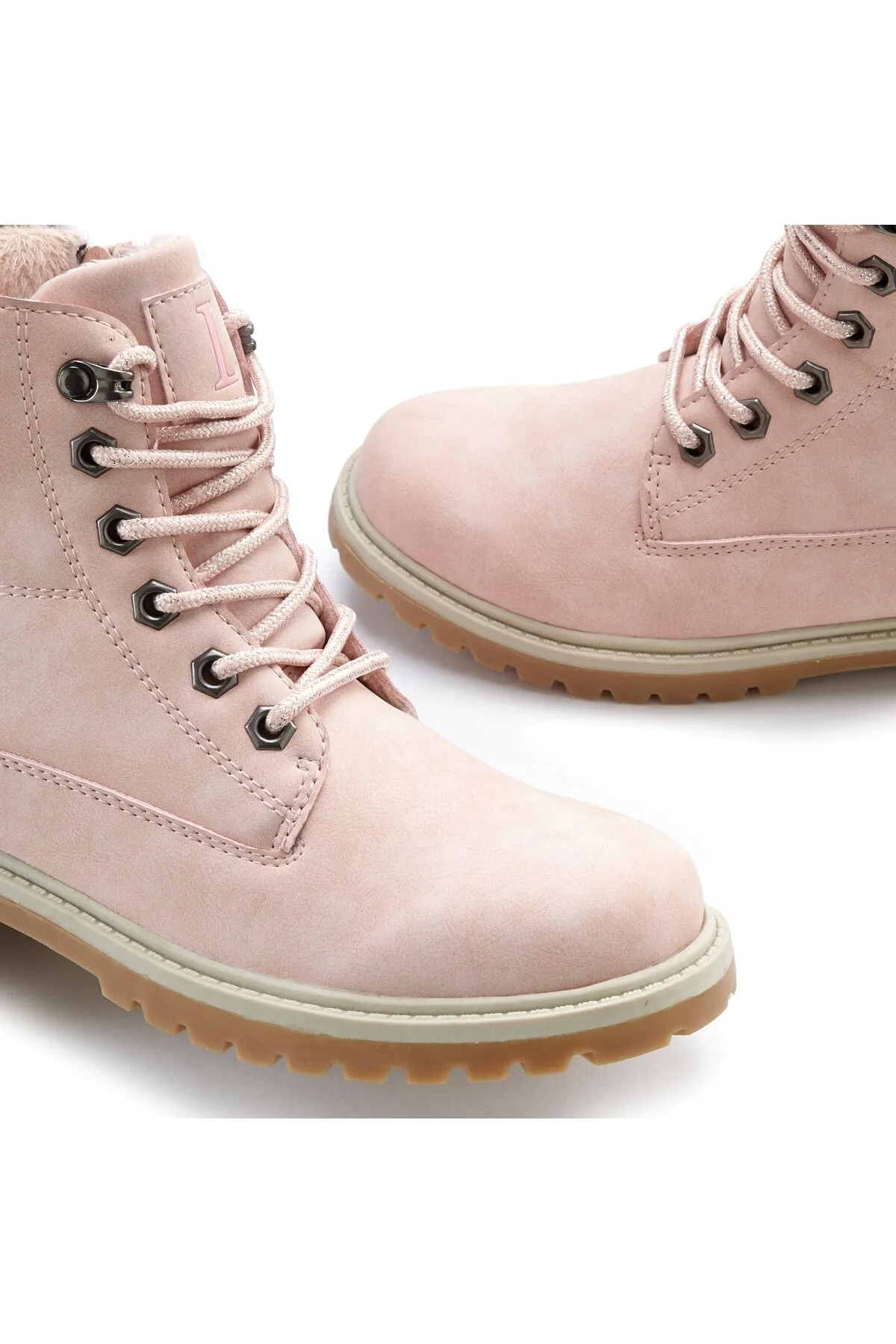 LASCANA  Stiefelette - Rosa - Flacher Absatz