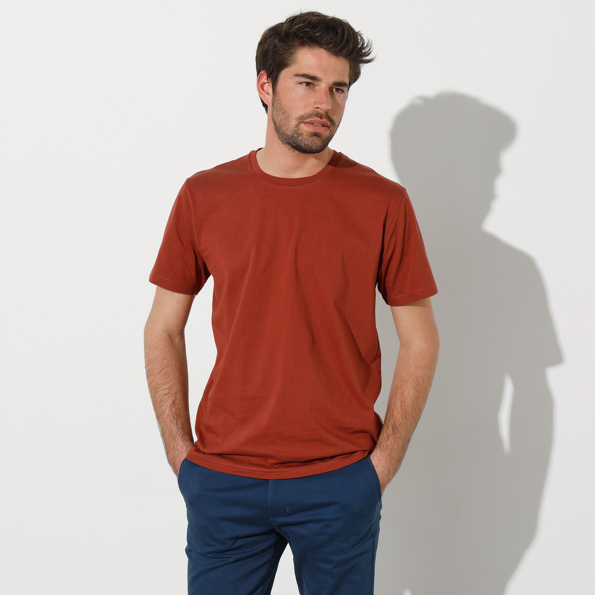 T-shirt col rond manches courtes