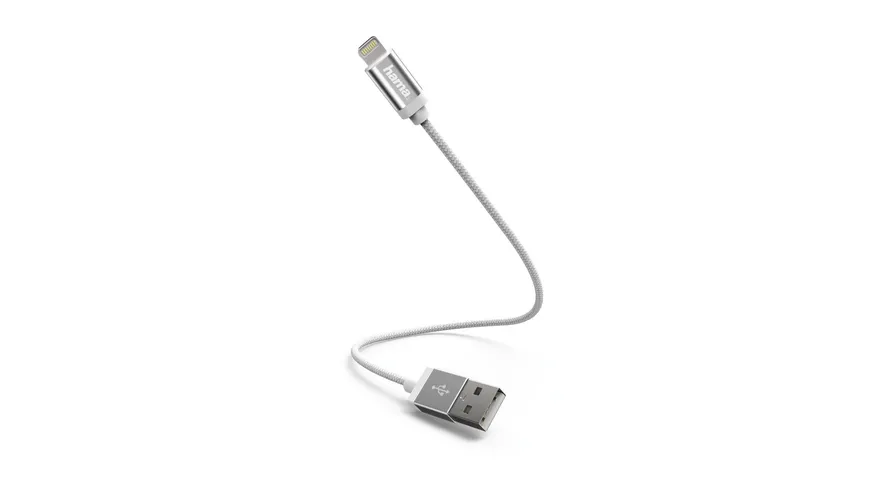 Hama Lade-/Datenkabel, Lightning, 0,2 m, Weiß