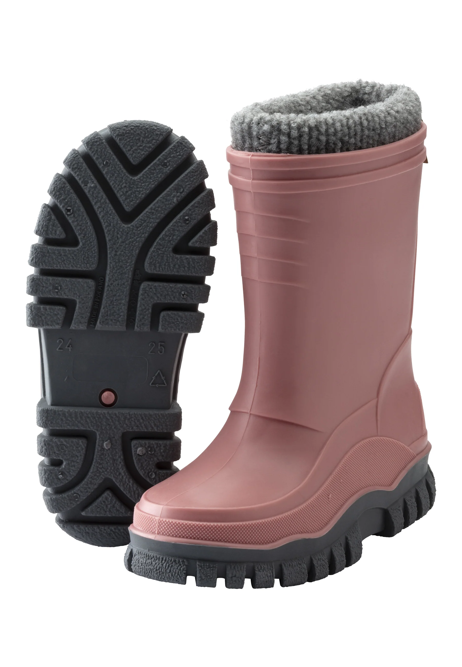Gummistiefel in versch. Unifarben mit Innenschuh