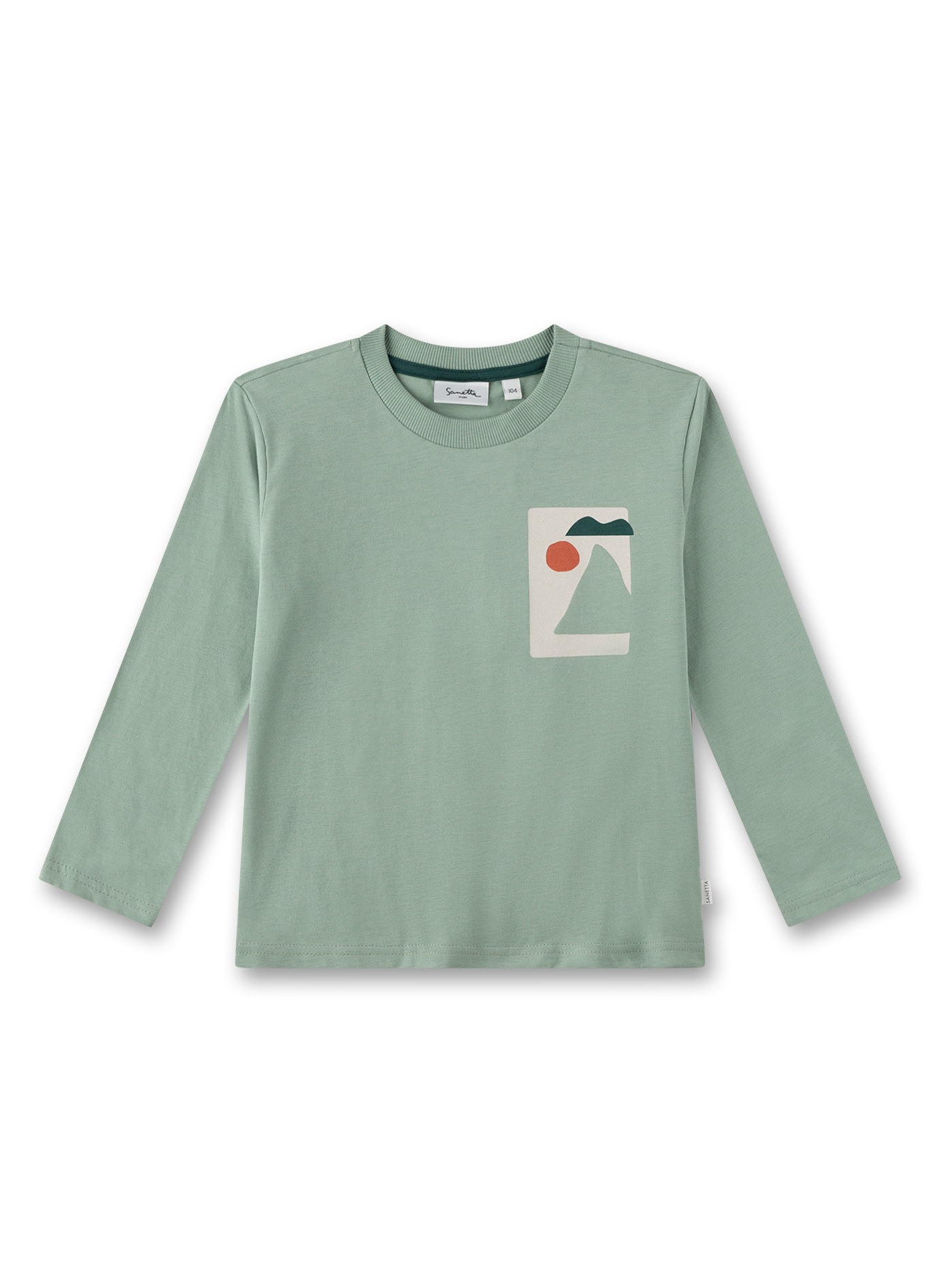 Jungen-Langarmshirt Grün