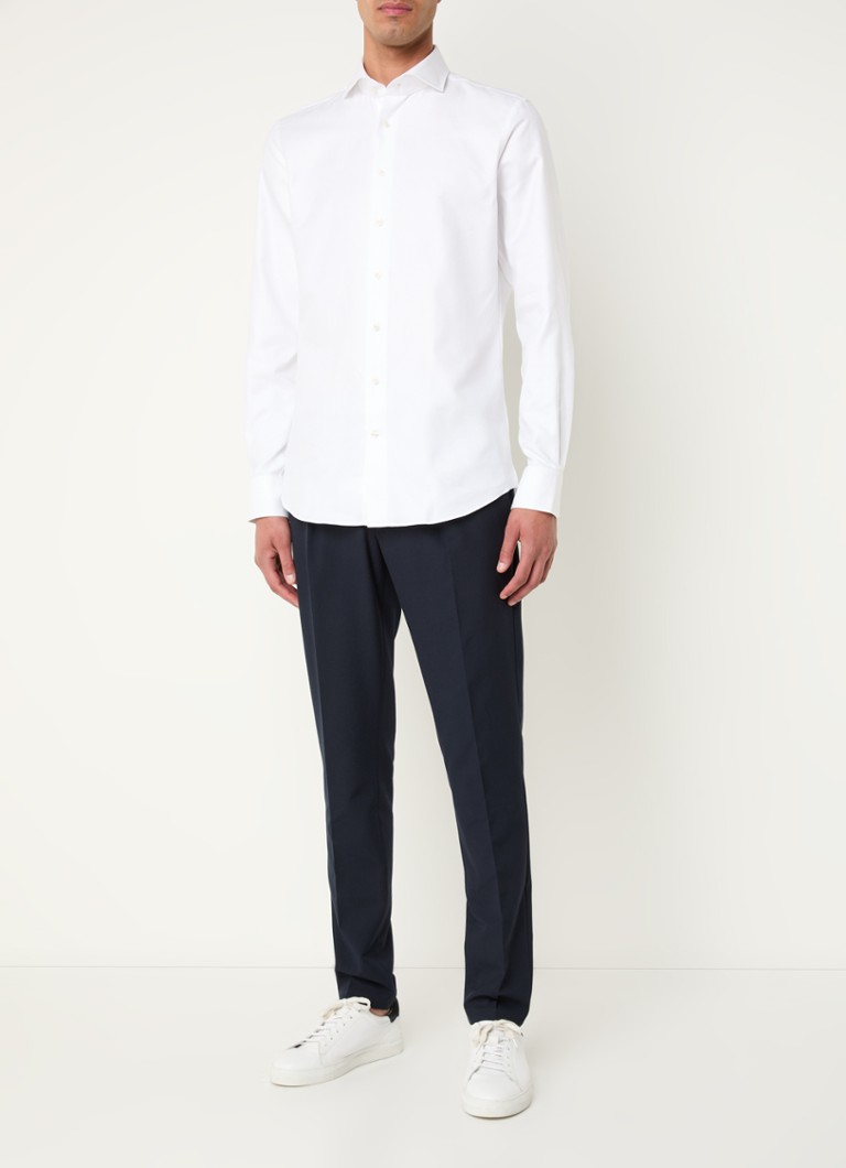 Profuomo Slim fit košulja s izrezanim ovratnikom