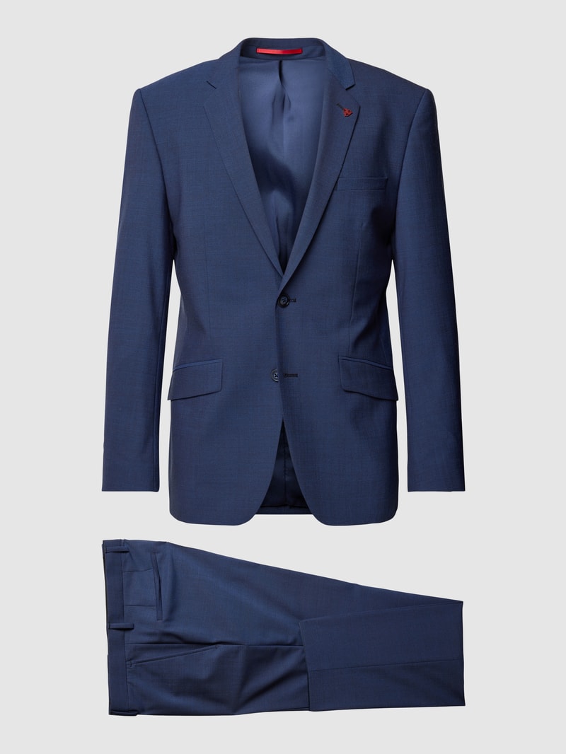 Slim Fit Anzug mit 2-Knopf-Sakko in marineblau