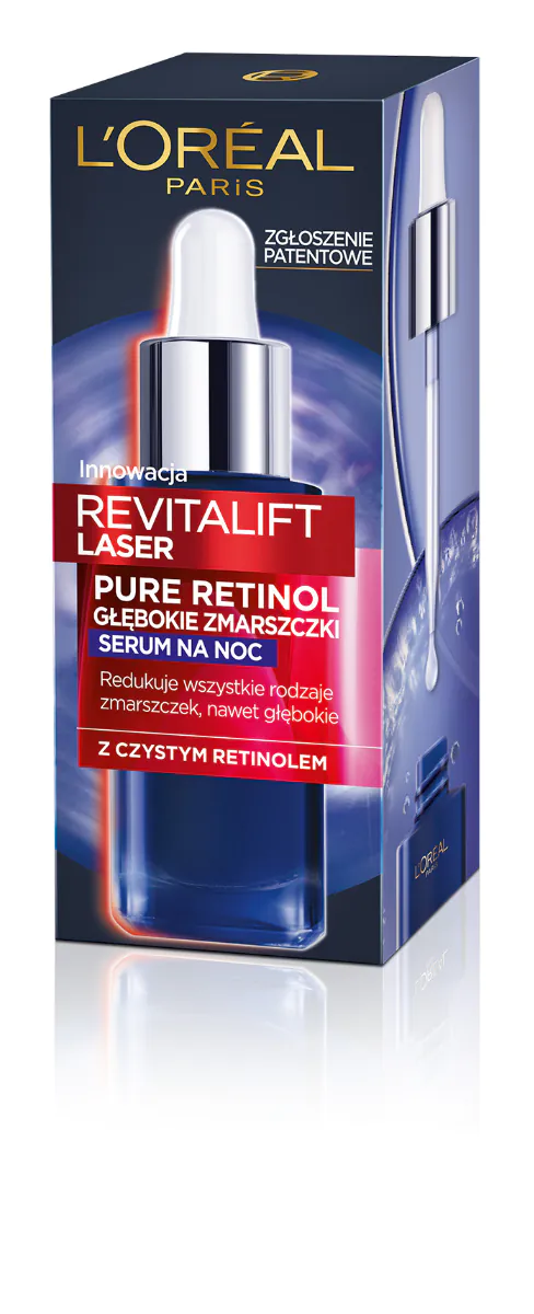 „L'Oréal Paris De Revitalift Laser Pure Retinol“ naktinis veido serumas