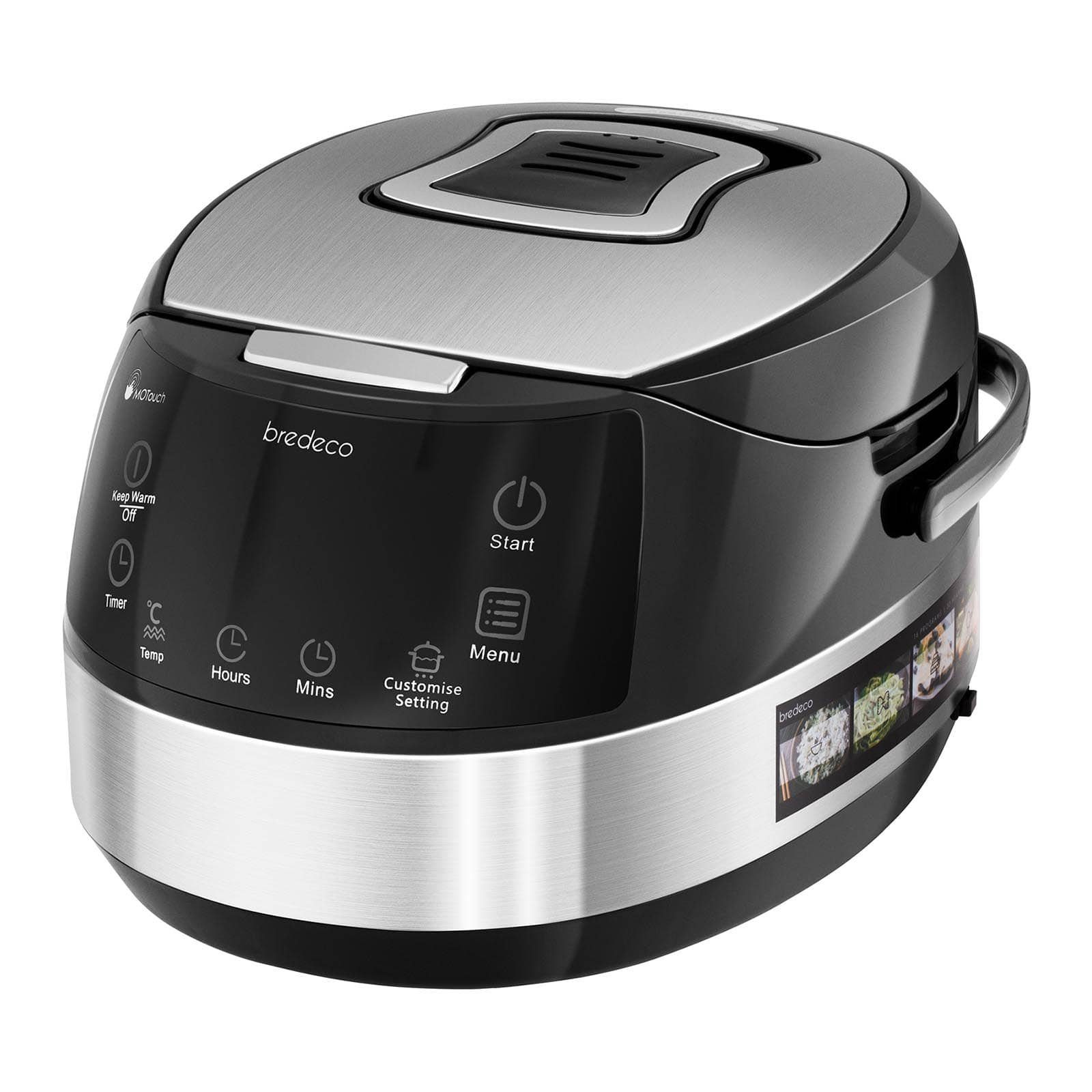 Bredeco Multikocher Multikocher Kochtopf Dampfkocher Schnellkocher 5 L 16 Programme, 860 W