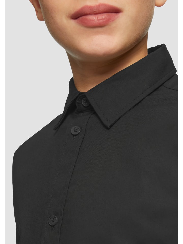 s.Oliver Hemd langarm in Schwarz günstig kaufen