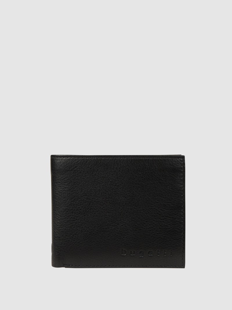 Portemonnaie mit Logo-Prägung in schwarz
