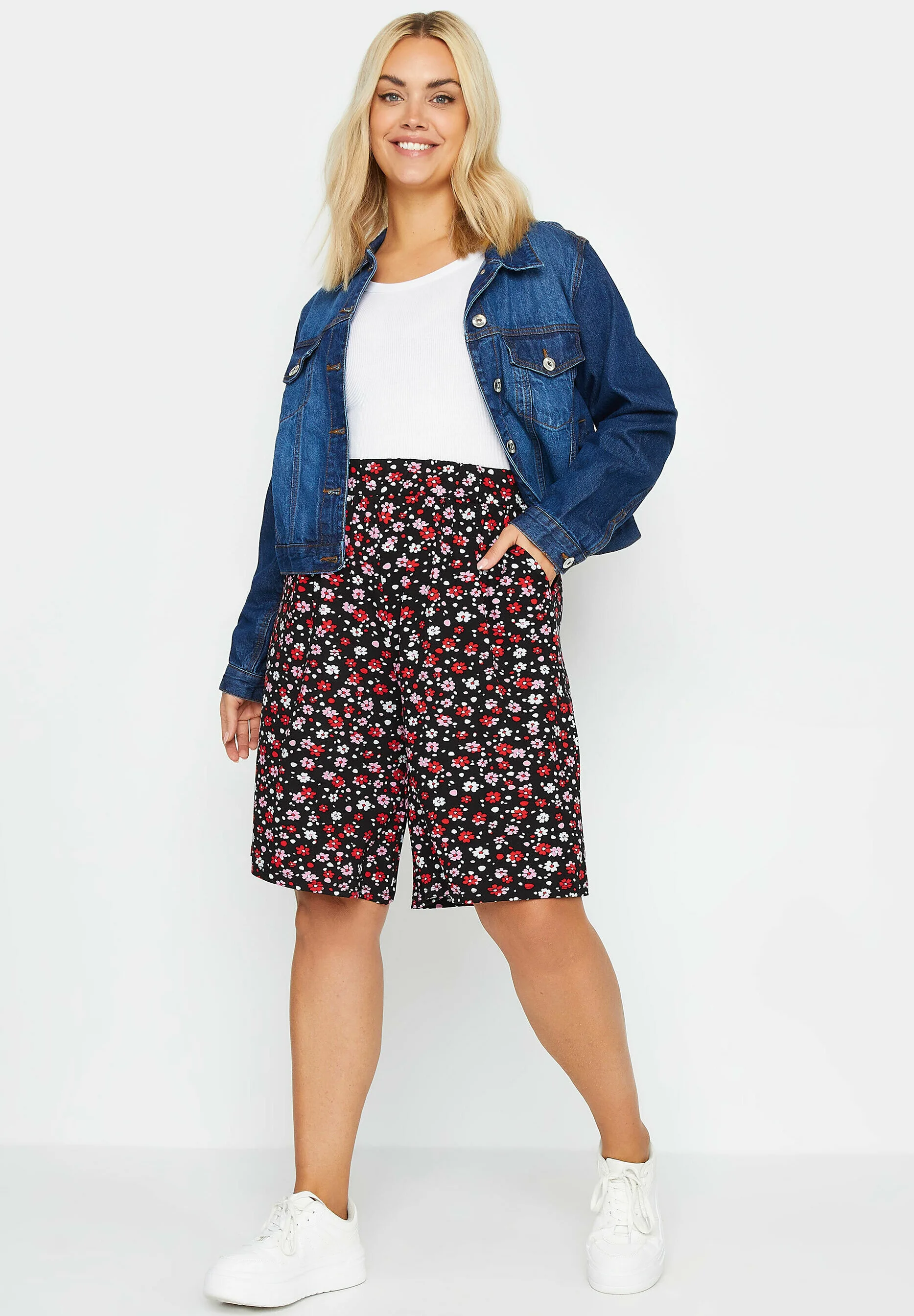 Yours Clothing ESTAMPADO FLORAL - Pantalón deportivo