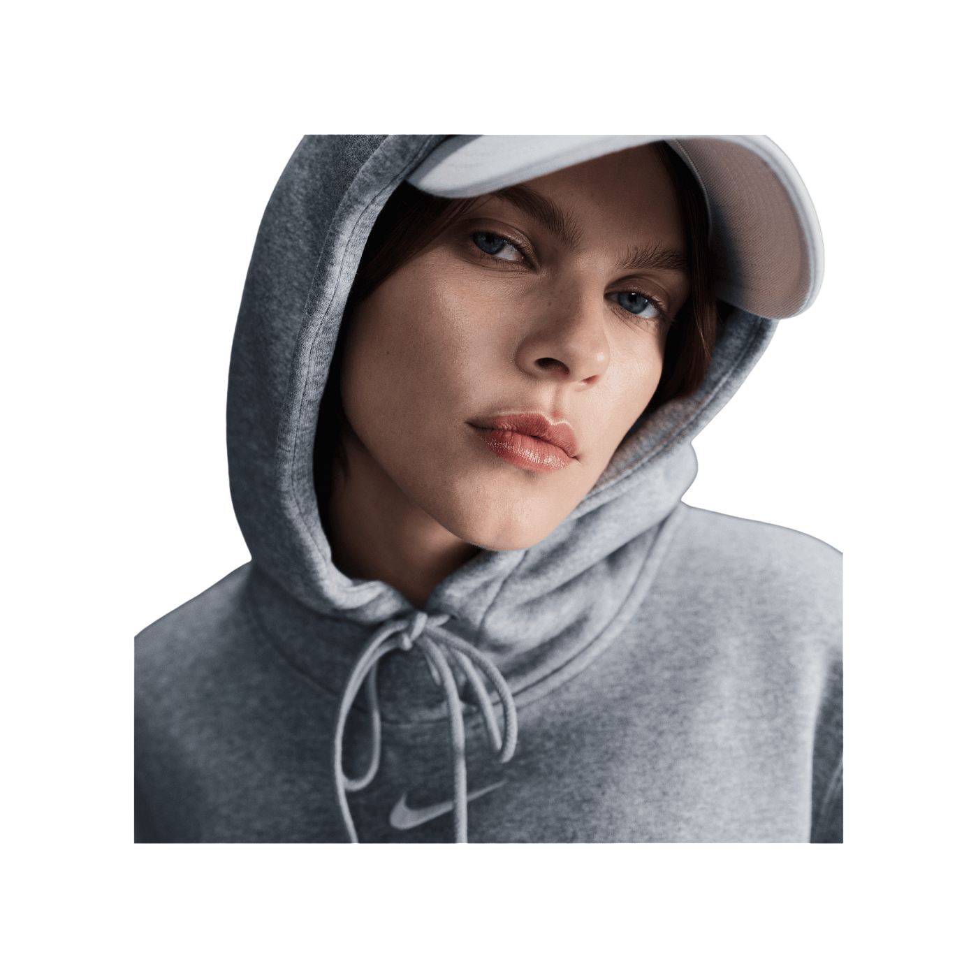 Nike Phoenix Fleece Hoody Damen Grau F063