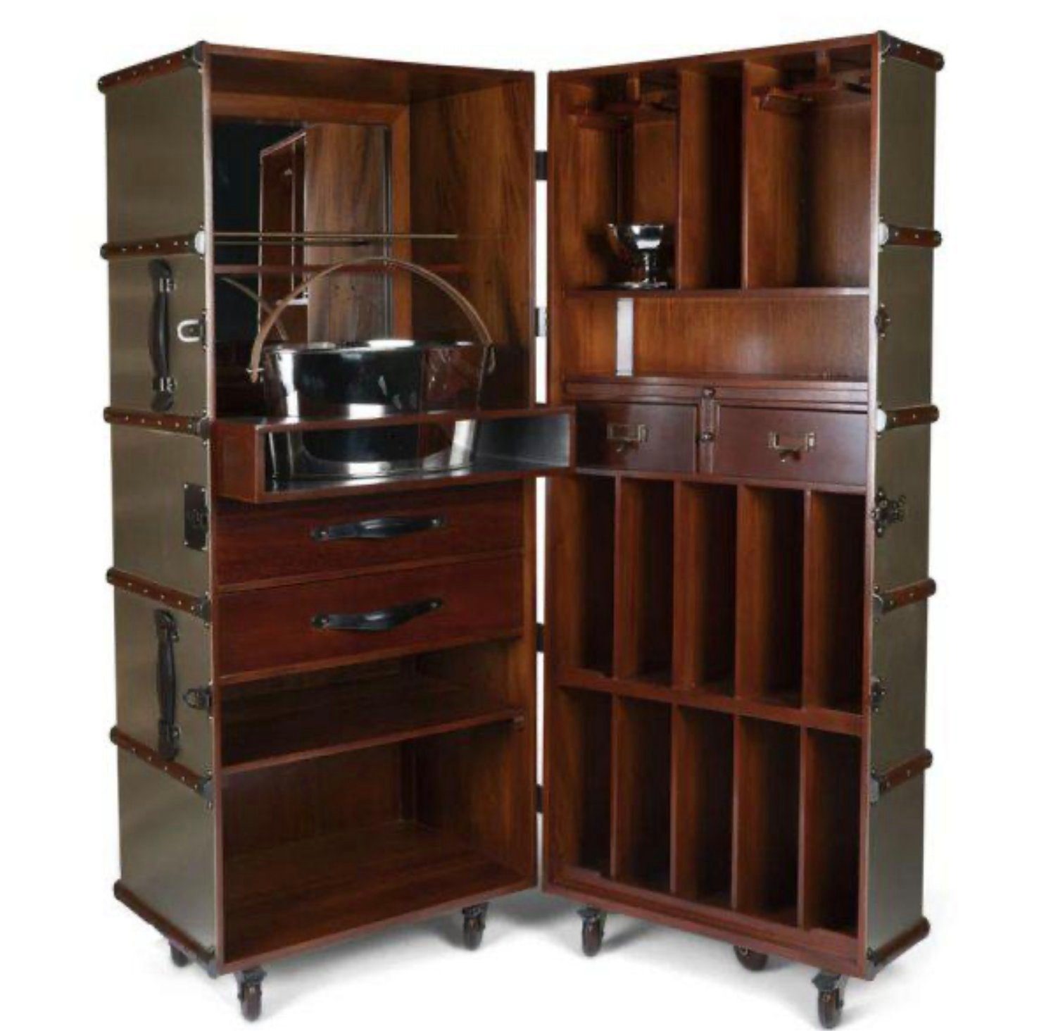 AUTHENTIC MODELS Barschrank Koffer Champagner Bar