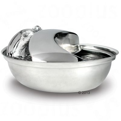Raindrop Trinkbrunnen aus Edelstahl, 1,7 Liter