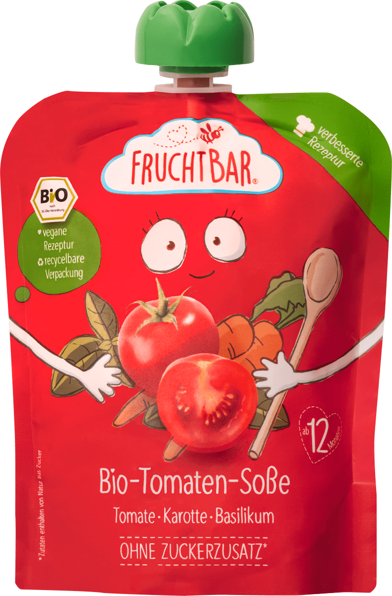 Tomatensoße Karotte Basilikum, ab 1 Jahr, 190 g