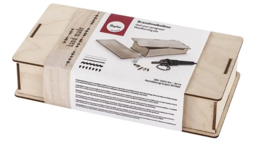 Rayher Brandmalkolben-Set in Holzboxinklusive Zubehör