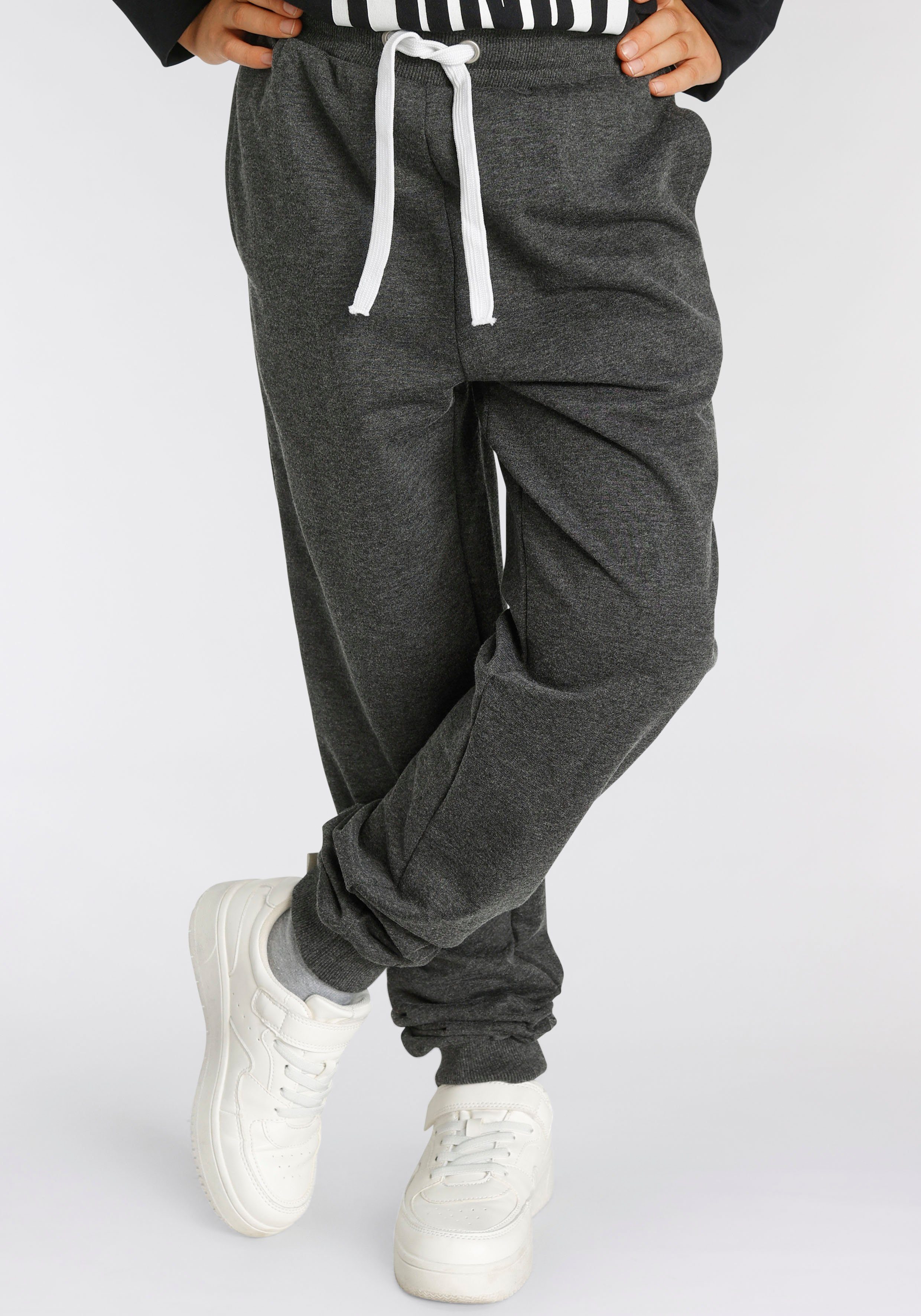 KIDSWORLD Jogginghose Sweathosen (Packung, 2-tlg) meliert und unifarben