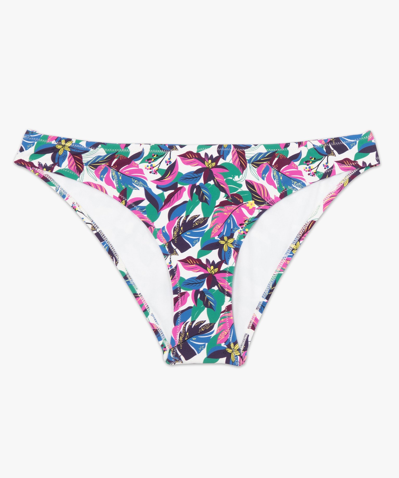 Bas de maillot de bain femme forme slip imprime | GEMO