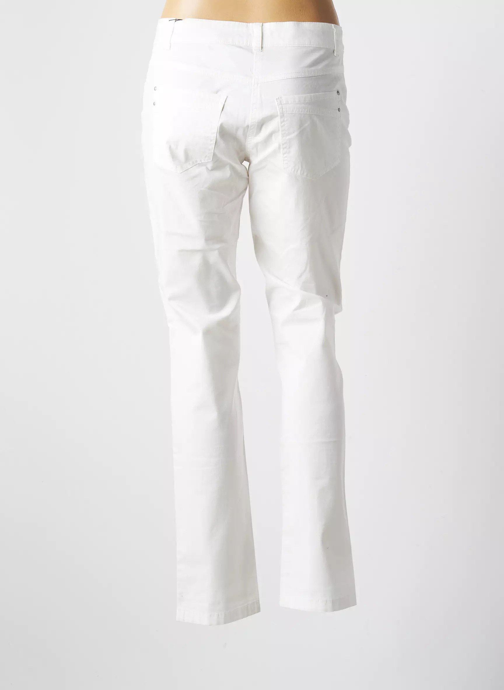 Brandtex Pantalons Slim Femme couleur blanc