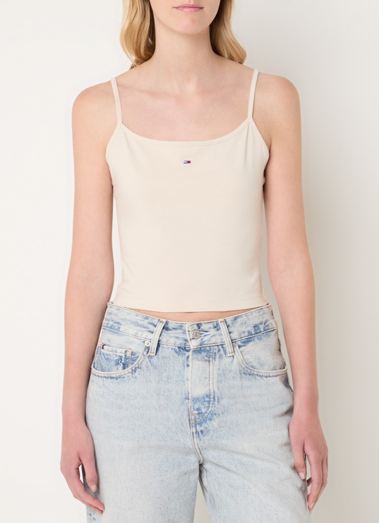 Tommy Hilfiger Cropped spaghetti top with logo