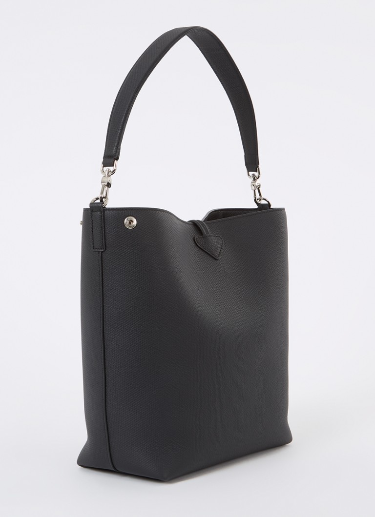 Longchamp Le Roseau -nahkainen olkalaukku M