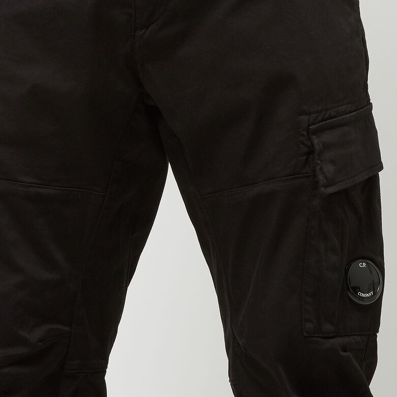 C. P. Company Stratch Sateen Egonimix Lens Cargo Pant black