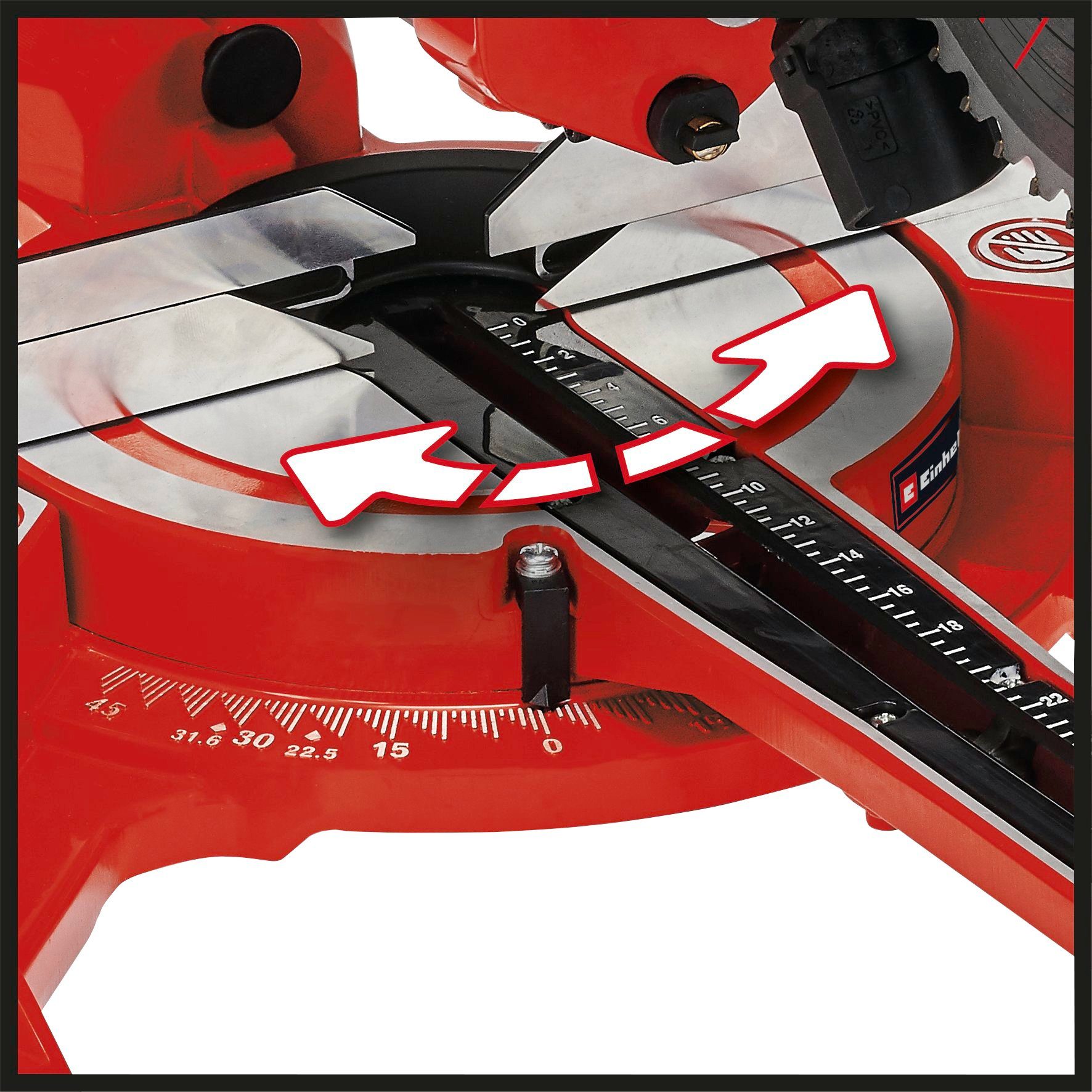 Einhell Zug-, Kapp- und Gehrungssäge TC-SM 2131/1 Dual, 1500 W, 4900 U/min, Präzisions-Sägeblatt
