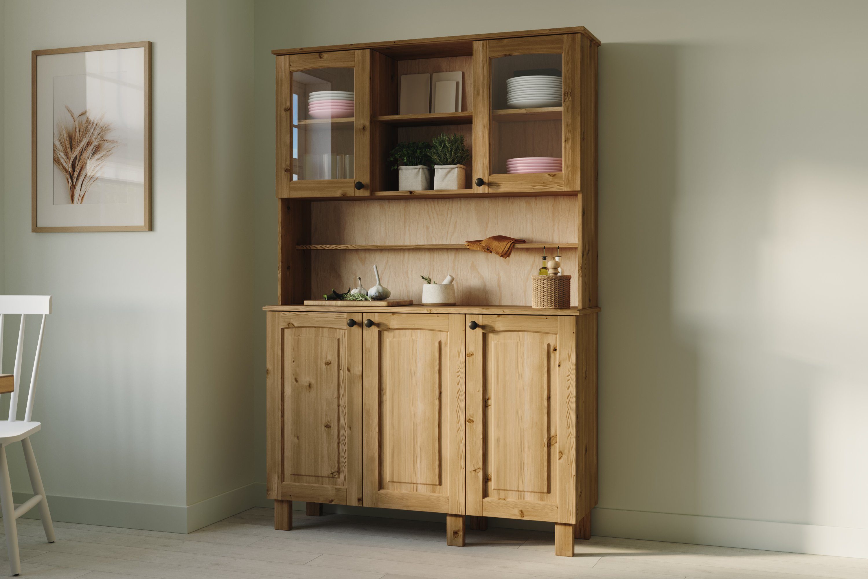 Home affaire Küchenbuffet Osby (1-St) Breite120 cm, 5 Türen