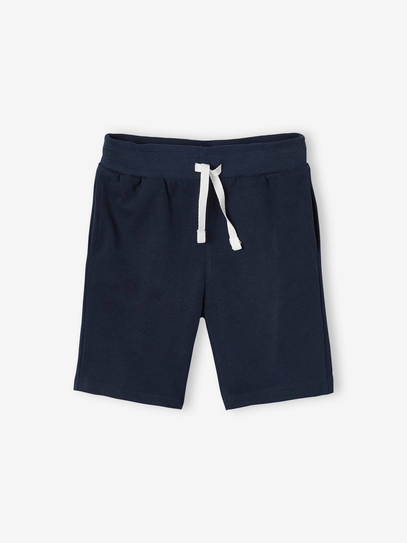 Vertbaudet 2er-Pack Jungen Sweat-Shorts BASIC Oeko-Tex - rot+nachtblau