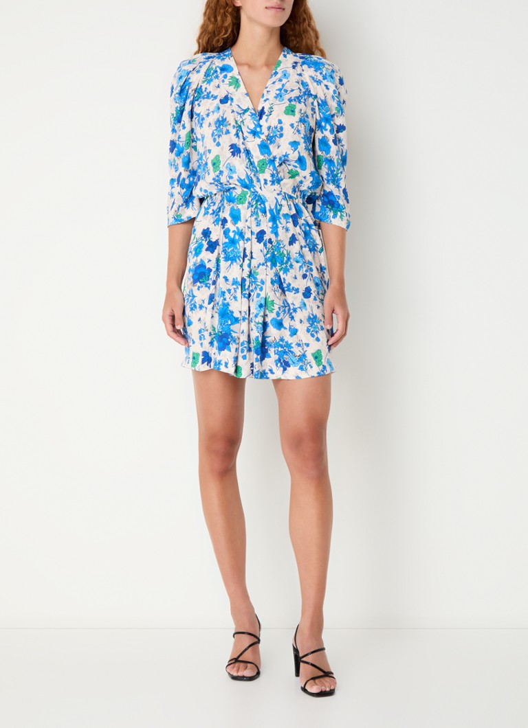 Zadig&Voltaire Ruz crepe mini tunic dress with floral print
