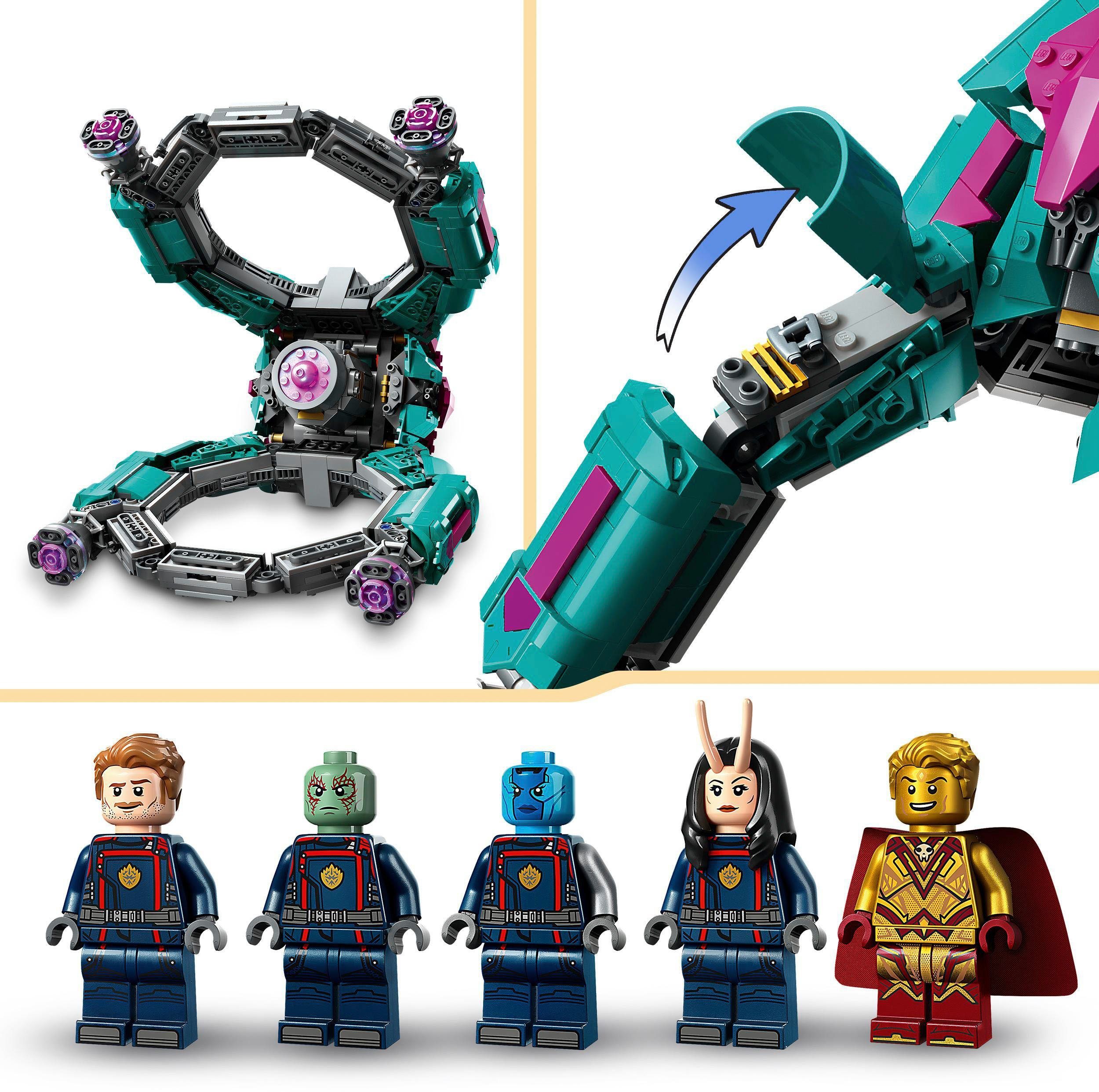 LEGO® Konstruktionsspielsteine Das neue Schiff der Guardians (76255), LEGO® Marvel, (1108 St), Made in Europe