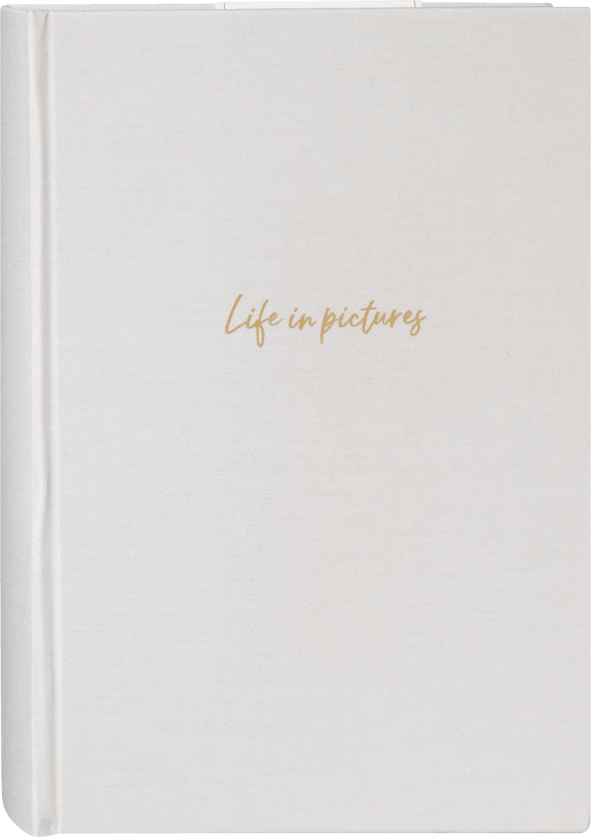 Fotoalbum mit Leineneinband, beige, 1 St