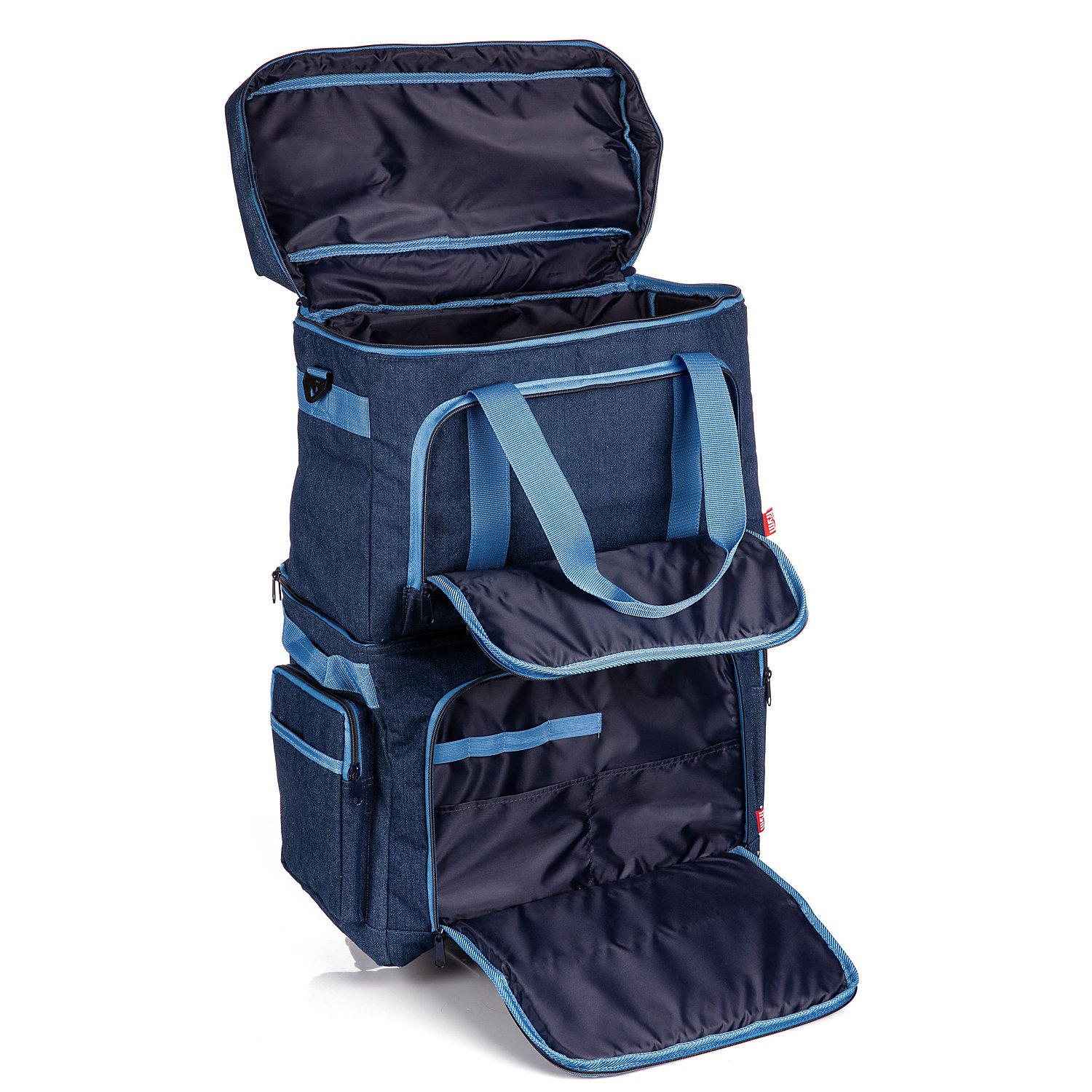 Prym Nähmaschinen-Tasche, jeans, Größe: 44 x 20 x 35 cm