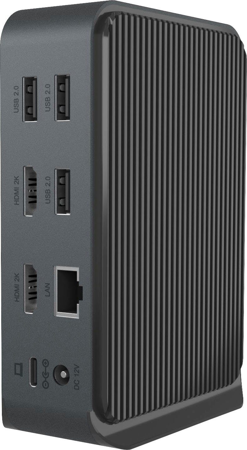 ICY BOX Laptop-Dockingstation ICY BOX USB 3.2 Gen 1 DockingStation, DisplayLink, 2x HDMI bis zu 2K@60 Hz