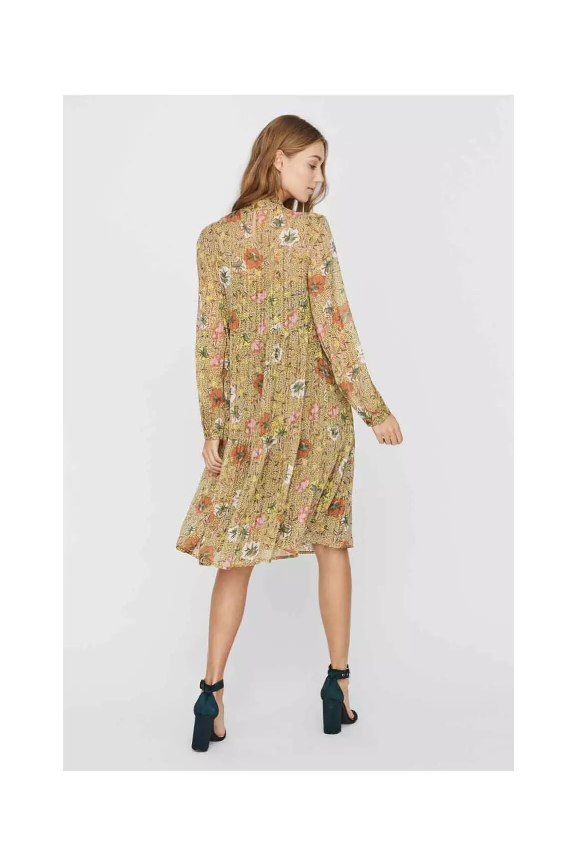 Vero Moda Robes Mi Longues Femme couleur vert
