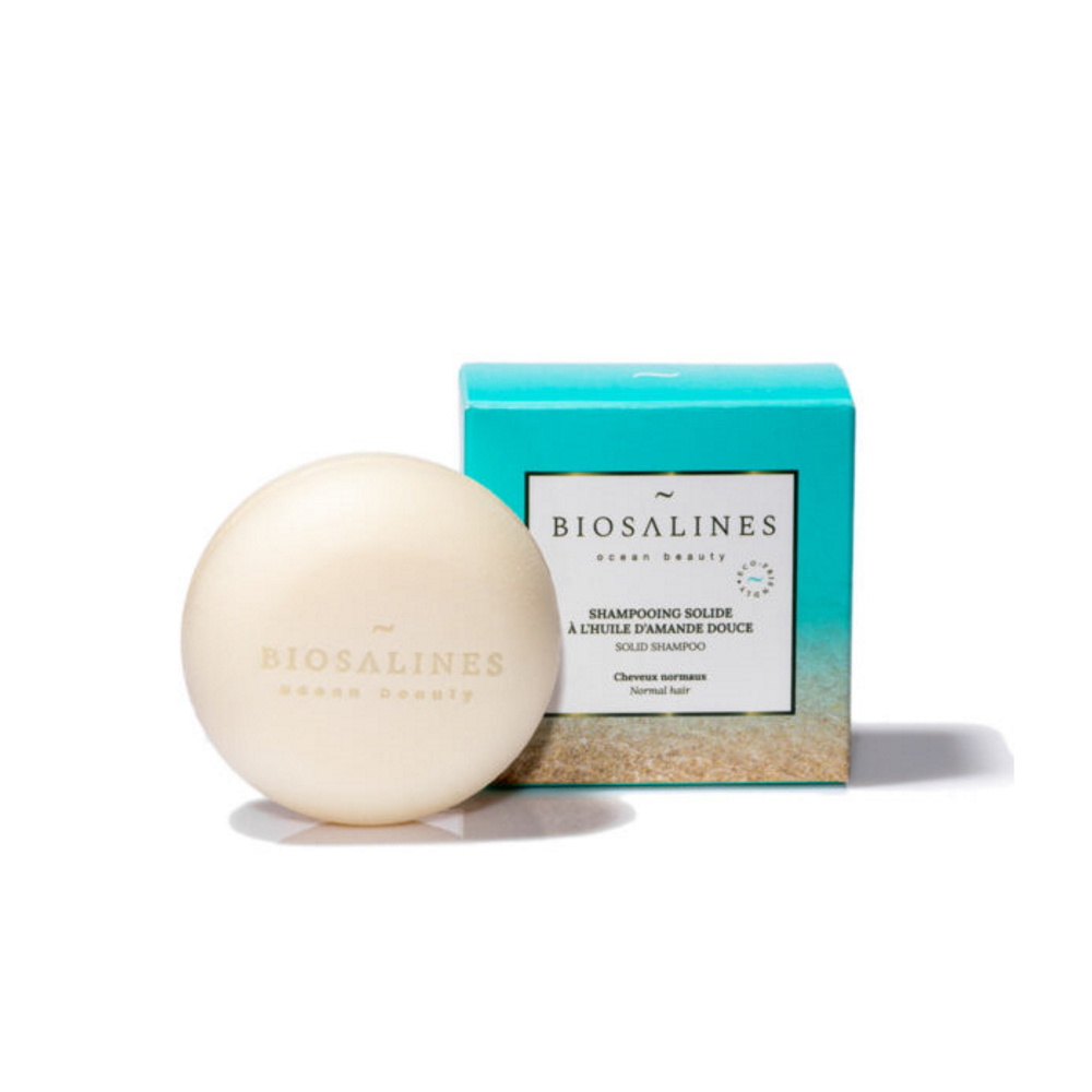 biosalines ocean beauty Shampooing Solide à l’Huile d’Amande Douce voyage shampooing