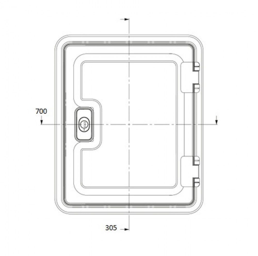 Dometic SK4 70 x 30,5 cm Serviceklappe