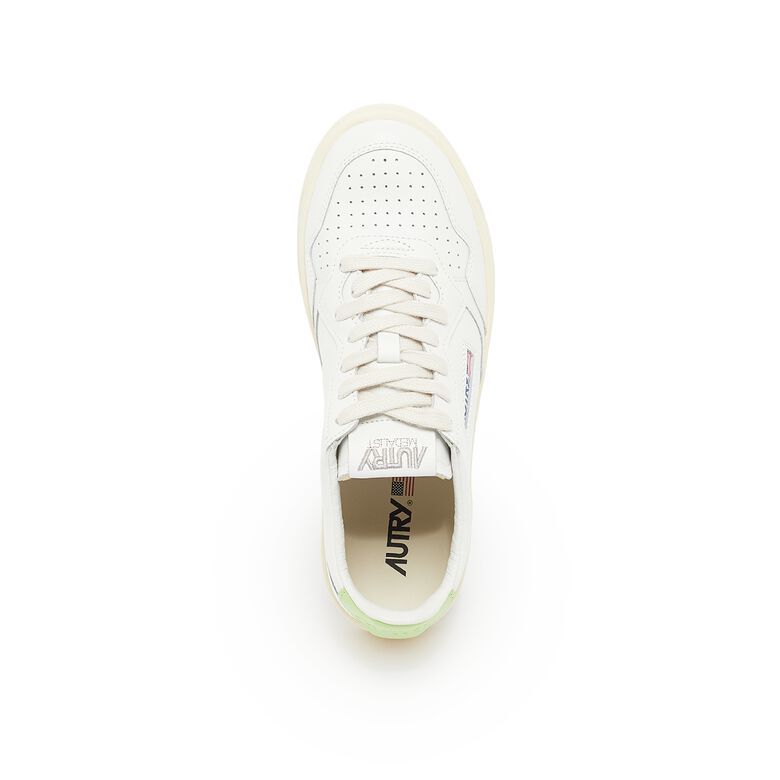 Autry Wmns Medalist Low leat/leat wht/snap grn