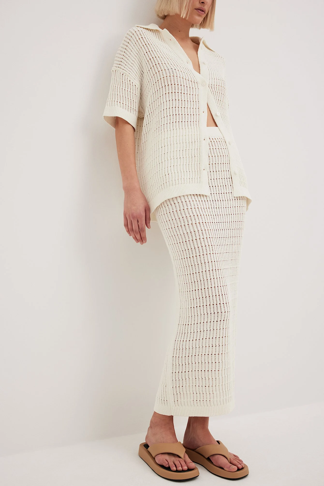 Chenille Knitted Maxi Skirt