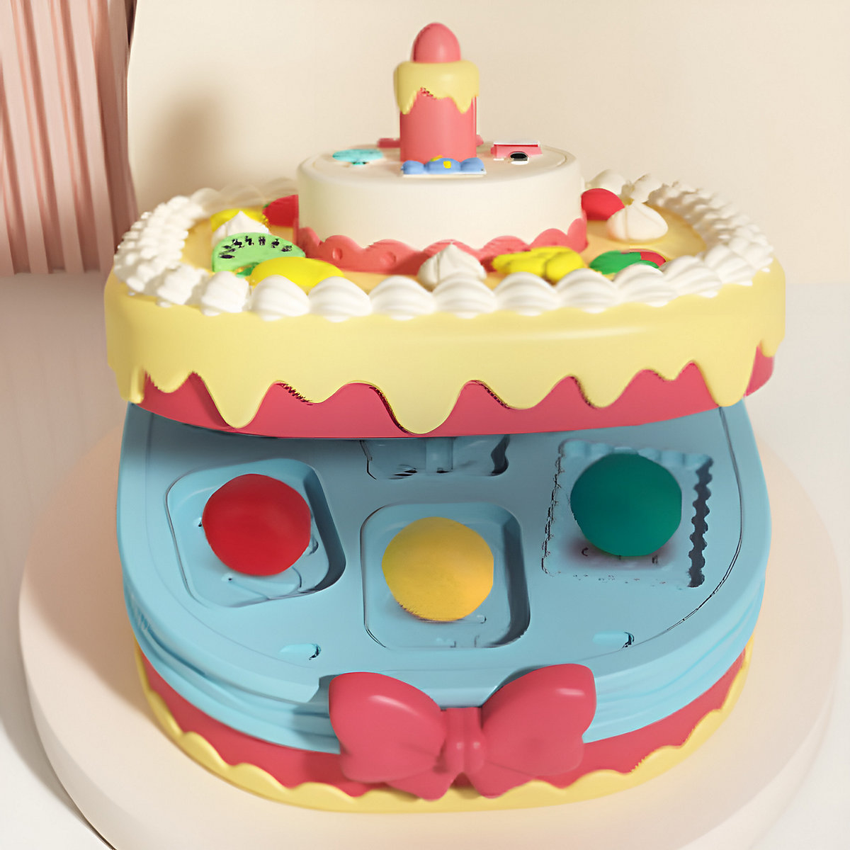 Tonmaschinenspielzeug für Kinder Kinderspielhaus Kuchenfarbe Schlammmaschine Spielzeug Knete