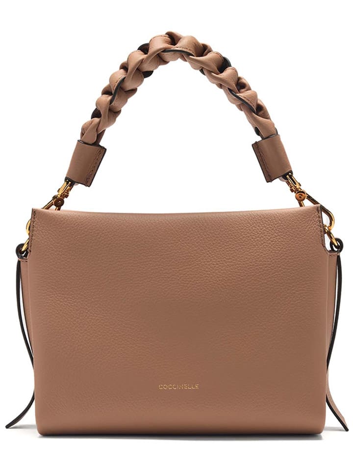 COCCINELLE Leder-Henkeltasche in Hellbraun - (B)23 x (H)18 x (T)10 cm günstig kaufen onesize