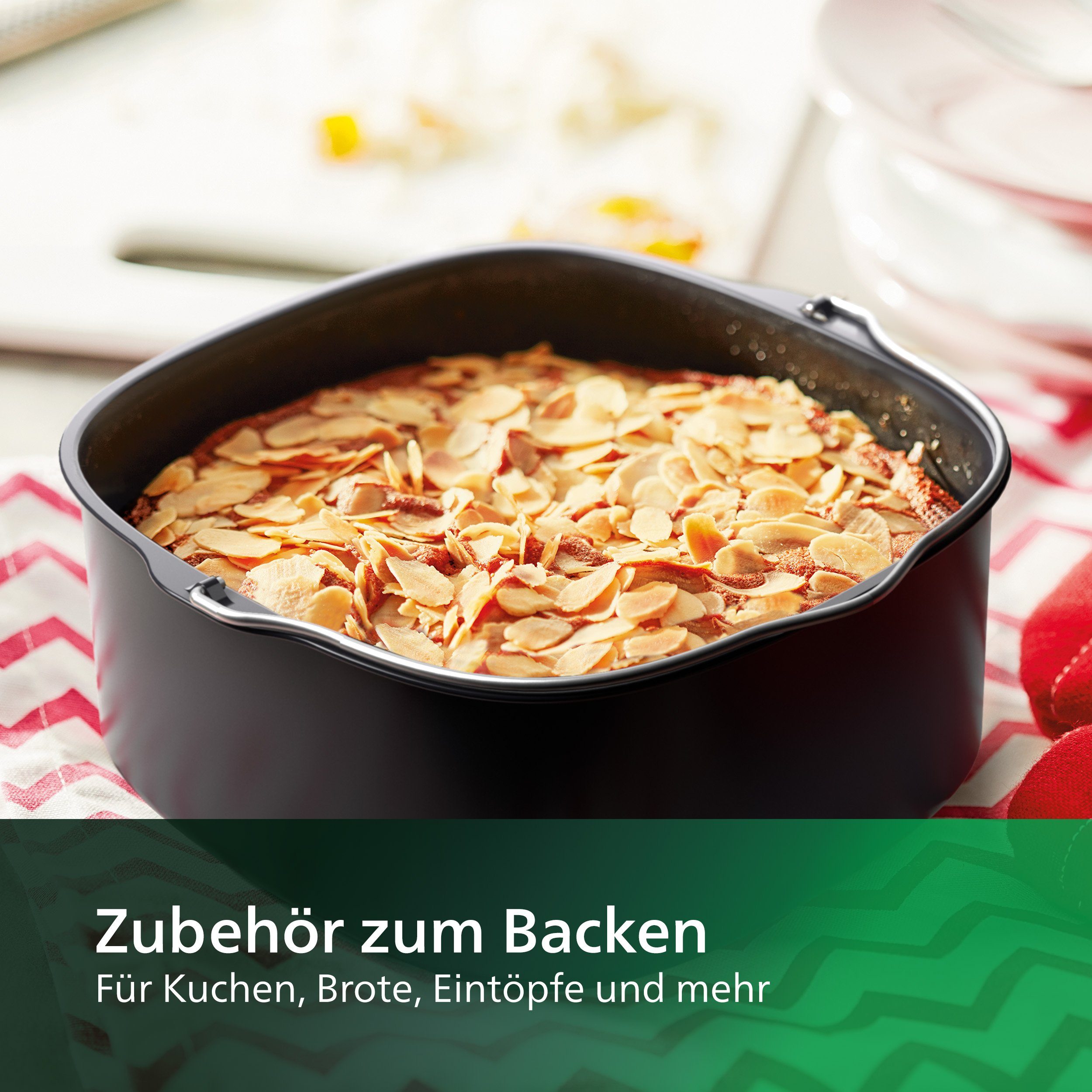 Philips Backblech HD9957/00 für Airfryer XXL 5000er Serie, inkl. 9 Silikon-Muffinförmchen, spülmaschinenfest