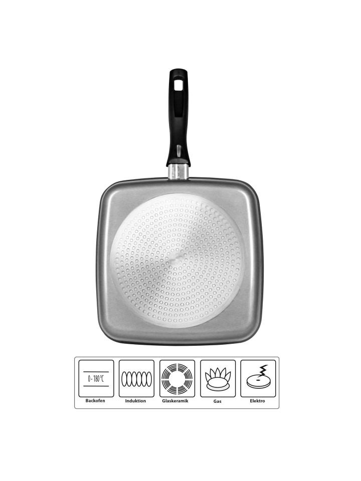 Stoneline Grillpfanne 26 cm | ohne Deckel in Grau günstig kaufen 26 x 26 cm