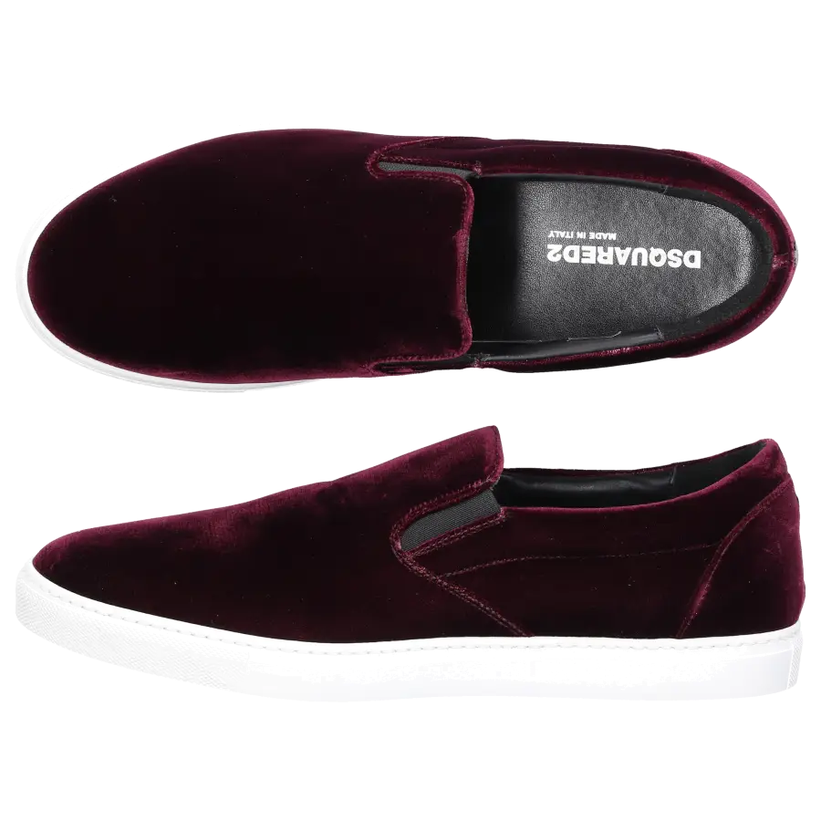 Dsquared2 - Sneaker low TUX Samt - rot