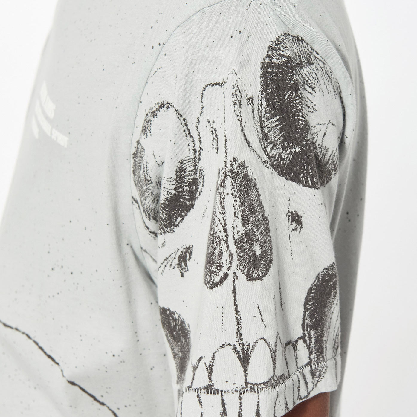 MURDO  T-shirt bleu tête de mort Homme en 100% coton
