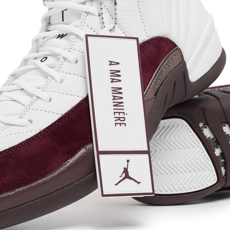 JORDAN x A Ma Maniére Wmns Air Jordan 12 Retro SP white/black-burgundy crush